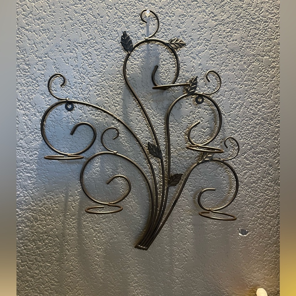 Vintage metal wall sconce Elegant Metal Wall Candle Holder